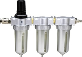Filtru de aer cu separator de apă și regulator de presiune KraftDele KD5851 pentru instalații pneumatice și vopsire - Img 3