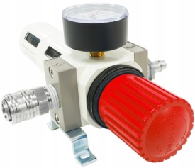 Filtru regulator de presiune pneumatic 1/2 inch MaxRom V81234, cu manometru 0-16 bar și separator de condens - Img 10