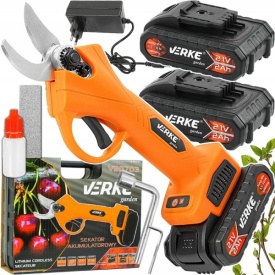 Foarfecă electrică de grădină Verke Garden 21V cu 2 acumulatori 2Ah, tăiere precisă până la 25 mm, motor fără perii - Img 9
