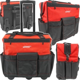 Geantă profesională pentru scule cu roți și mâner telescopic 48x29x44 cm, poliester 1680D, MaxRom V33012 - Img 7