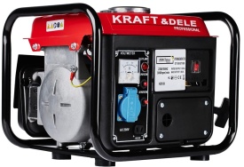 Generator electric monofazat KraftDele KD109, 1200W, 230V + 12V, portabil, pentru casă, teren, camping și lucrări în zone fără curent - Img 3