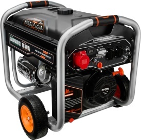 Generator electric trifazat pe benzină KraftDele KD3122, 9 kW, 230V/400V/12V, pornire electrică și manuală - Img 3
