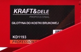 Ghilotină manuală pentru pavaj, cărămizi și borduri KraftDele KD1193, tăiere 420 mm, înălțime reglabilă 10-140 mm - Img 10