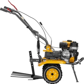 Glebogrigă pe benzină KraftDele KD5186, 10 CP, 600 mm, cu plug și rariță pentru pregătirea rapidă a solului - Img 4