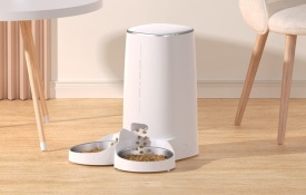 Hrănitoare automată pentru animale Rojeco 4L Versiunea cu buton (bol dublu) PTM-003 dual - Img 4