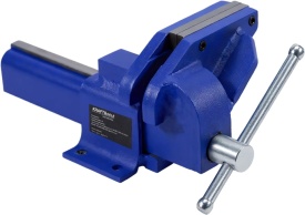 Imadău de banc KraftDele KD5994, 100 mm, din fontă, cu fălci din oțel și prindere pentru banc de lucru