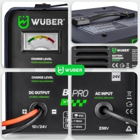 Încărcător / Redresor Wuber 16A FAST CHARGE 7–180Ah 12V/24V W14001 - Img 4