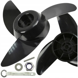 Kit Elice din plastic 3 pale 230mm pentru motor de barca electric XM8330500 - Img 1