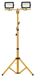 Lampă de lucru LED dublă pe stativ telescopic KraftDele KD3692, 16000 lm, 2x100W, IP65, lumină rece pentru atelier și șantier