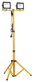 Lampă de lucru LED dublă pe stativ telescopic KraftDele KD3692, 16000 lm, 2x100W, IP65, lumină rece pentru atelier și șantier - Img 7