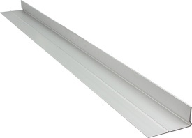 Listwă vibratoare lată Mar-Pol 2 m din aluminiu, profil tip L, pentru nivelarea și finisarea suprafețelor mari