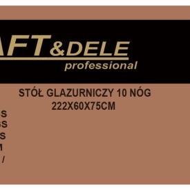 Masă glazurnic profesională pliabilă KraftDele KD11981, 222 x 60 x 75 cm, 10 picioare, sarcină maximă 1000 kg - Img 10