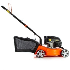 Mașină de tuns gazon pe benzină DEMON 40 cm cu coș colector, carcasă compozit și reglaj înălțime, model M88099 - Img 4