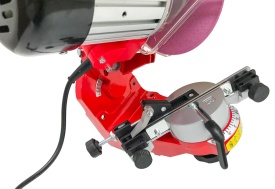 Mașină electrică de ascuțit lanțuri 230W MaxRom, disc 145 mm, menghină rotativă cu unghi reglabil - Img 4