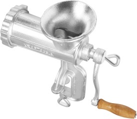 Mașină manuală de tocat carne KraftDele KD4192, mărimea 10, cu site și pâlnii pentru cârnați - Img 5