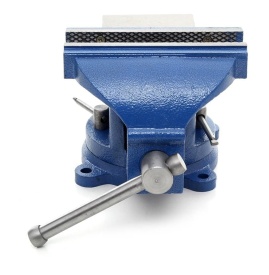Menghină de banc rotativă KraftDele KD1102, 125 mm, cu nicovală, bază pivotantă 360° și prindere stabilă pentru atelier - Img 3