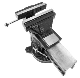 Menghină rotativă din fontă 125 mm MaxRom, cu nicovală, bază rotativă 360° și bacuri înlocuibile - Img 6