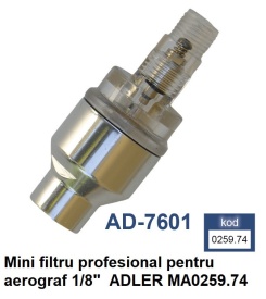 Mini filtru profesional pentru aerograf 1/8" ADLER MA0259.74