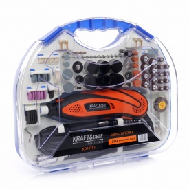 Mini polizor multifuncțional KraftDele 270W cu 210 accesorii, turație variabilă 8000-35000 rpm, model KD10753 - Img 7