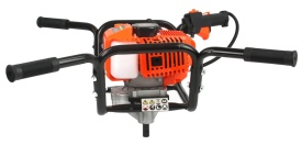Motoburghiu pe benzină Mar-Pol M84001/3, 5,2 CP, cu burghie 100/150/200 mm pentru găuri în sol, garduri și plantări - Img 6