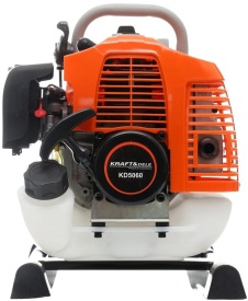 Motopompă de apă pe benzină KraftDele KD5060 Debit 300 L/min Conexiune 1 inch, Motor 2 timpi, Autoamorsantă, Cadru protecție oțel - Img 4