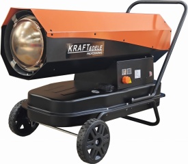 Nagrzewnică pe motorină KraftDele KD5960, 60 kW, cu termostat, ventilator și rezervor 38 L pentru hale, ateliere și șantiere