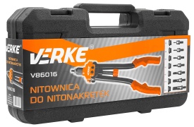 Nituitor manual pentru piulițe nituibile M3-M12, 16 inch, în valiză, capete interschimbabile, MaxRom - Img 9