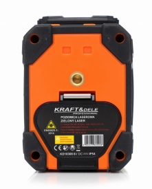 Nivelă laser cu linii în cruce KraftDele KD10308 – Fascicul Verde (vizibilitate sporită), Autonivelare 4°, Distanță 30m, Suport și Husă incluse - Img 7
