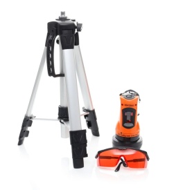 Nivelă laser cu linii în cruce și autonivelare KraftDele KD10309, cu stativ, pentru aliniere precisă la interior și exterior
