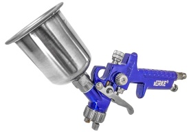 Pistol de vopsit pneumatic HVLP VERKE 1,0 mm, rezervor 125 ml, pentru finisaje, retușuri și aplicare precisă a vopselei - Img 3