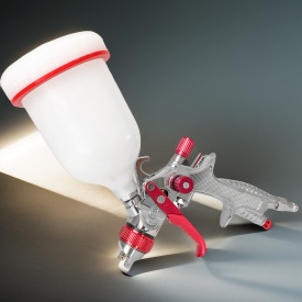 Pistol de vopsit pneumatic HVLP VERKE PREMIUM LINE K-775G, duză 1,3 mm, rezervor 600 ml, pentru lucrări de vopsire precise - Img 12