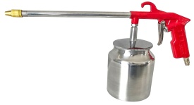 Pistol pneumatic de curățare și întreținere VERKE V81271, cu rezervor 650 ml și duză lungă pentru zone greu accesibile - Img 3
