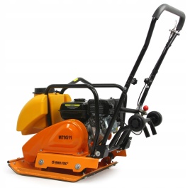 Placă compactoare 80kg MAR-POL M79511 – 6.5 CP, forță centrifugală 15kN, adâncime 30cm, motor OHV, sistem anti-vibrații, roți transport noi - Img 3