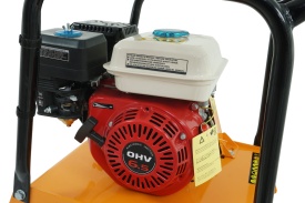 Placă compactoare unidirecțională VERKE C120HC, motor 6,5 CP, 98 kg, cu roți transport și talpă din cauciuc - Img 7