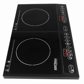 Plită cu inducție dublă KraftDele KD4167, 2000 W, 2 zone de gătire, panou tactil, 4 moduri de lucru și timer - Img 5
