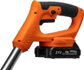Podkaszarka akumulatorowa KraftDele KD5129 21V 1000W cu 2 acumulatori 2Ah, 11000 rpm, cap reglabil și roți de ghidare - Img 7
