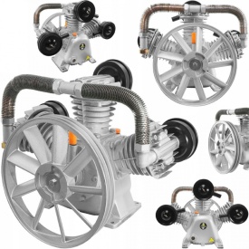 Pompa compresor de aer cu 3 pistoane de 90mm in W cu debit 1100 l/min 7.5kW W3090R (imbunatatit)