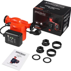 Pompa de circulație KraftDele KD803 25-60/180 cu panou de control, funcție auto și mod de noapte pentru instalații termice - Img 2