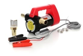 Pompa electrică portabilă 24V pentru transfer motorină, ulei și kerosen KraftDele KD1169, cu filtru extern - Img 5