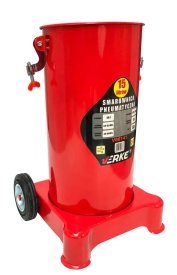 Pompa pneumatică de gresare Verke 15L cu furtun 4 m, presiune max. 40 MPa, pentru ungere profesională în atelier și service auto - Img 3
