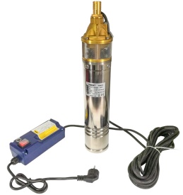 Pompa submersibilă de apă curată MaxRom 0,75 kW, 2400 l/h, înălțime de pompare 60 m, cu cablu 10 m și cutie de comandă - Img 3