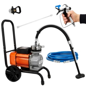 Pompa zugravit vopsit airless electrica cu piston 3.5KW 15L/min KD2123 - Img 12