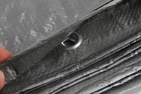 Prelată de protecție foarte groasă 10x15 m Mar-Pol, impermeabilă, cu strat din polietilenă și inele metalice - Img 4
