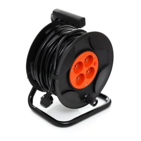 Prelungitor electric cu tambur KraftDele KD4018, 50 m, 4 prize cu împământare, cablu 3 x 2,5 mm, pentru grădină și atelier - Img 6
