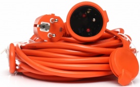 Prelungitor electric de grădină KraftDele KD4024, 20 m, cablu 3x1,5 mm, cu clapetă de protecție