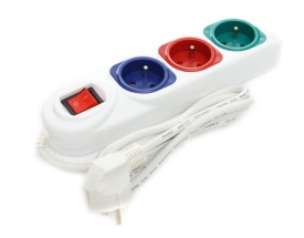 Prelungitor electric KraftDele KD4006, 3 m, cu 3 prize, protecție la suprasarcină și siguranță pentru copii