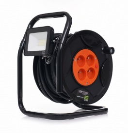 Prelungitor electric pe tambur KraftDele KD4037, 30 m, 4 prize 250V/6A, lampă LED 20W IP65 - Img 7