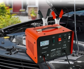 Redresor auto 12V/24V MaxRom VC-40, 20A, cu ampermetru și protecții pentru acumulatori plumb-acid 90-250Ah - Img 5