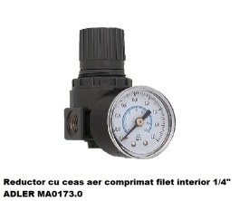 Reductor cu ceas aer comprimat filet interior 1/4" ADLER MA0173.0