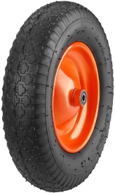 Roată pentru roabă 16 inch KraftDele KD508 cu ax și piulițe, anvelopă 4.80/4.00-8, rulare lină pentru grădină și construcții - Img 4